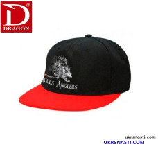 Кепка Dragon Hells Anglers Судак flat front черно-красная